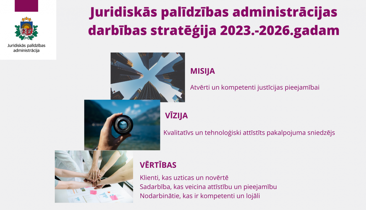 Juridiskās palīdzības administrācijas darbības stratēģija 2023.-2026.gadam